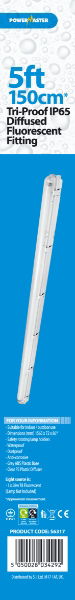 S6317 POWERMASTER INDOOR IP65 T8 SINGLE BATTEN 5ft (150cm) 58W